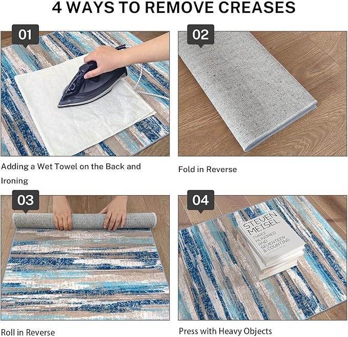 Lansny Modern Abstract Runner Rug 3x8 - Image 4