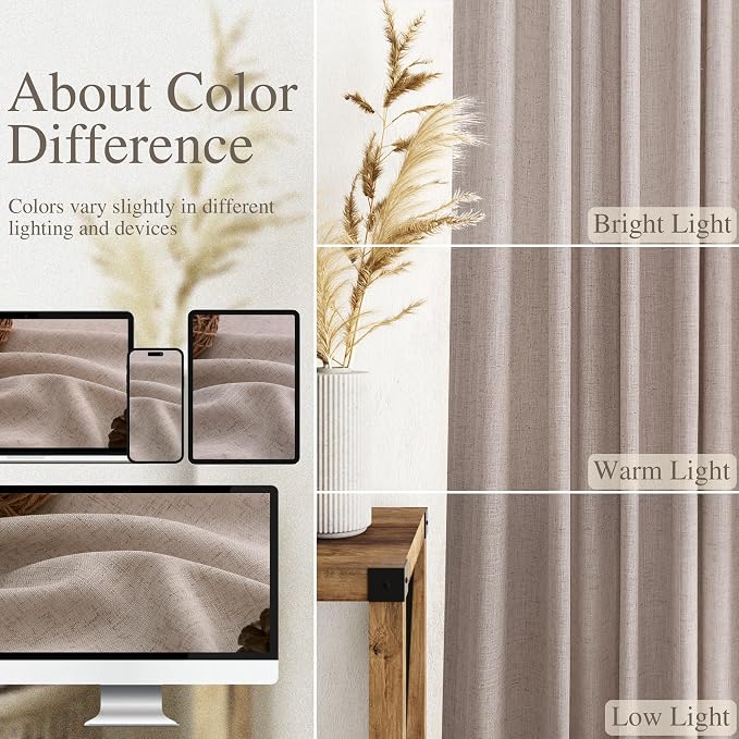 Extra Long Curtains 2 Panels 102 Inches Long - Image 4