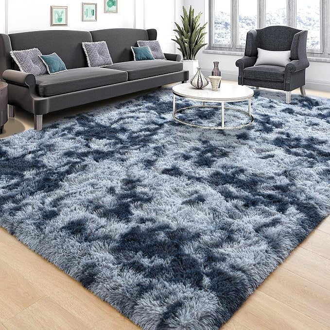 Tepook Soft Fluffy Rugs for Bedroom, 4x6 Area Rug for Living Room, Modern by Tepook