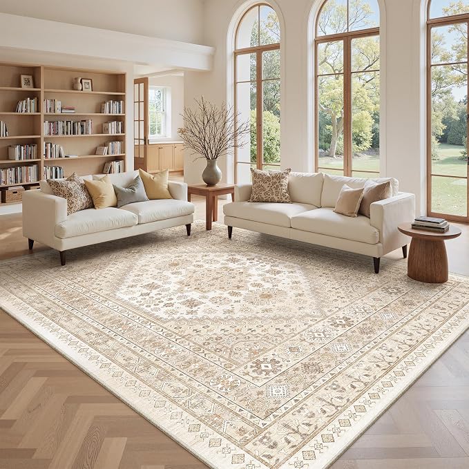 zesthome 8x12 Area Rugs, Stain Resistant Washable Rug, Ultra-Thin Rugs - Image 4