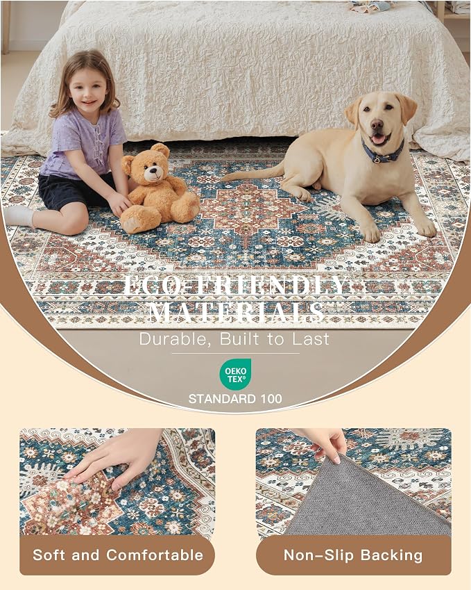 Madane Washable Runner Rug - Image 5
