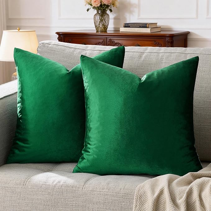 GIGIZAZA Decorative Throw Pillow Covers 26x26, Velvet Sofa Boho Cushion Pillows by GIGIZAZAFocusingonhomedecoration