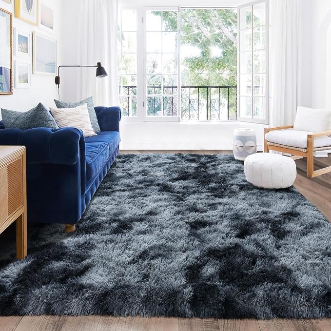 Rugs for Living Room 6x9, Soft Shaggy Modern Shag Area Rug for Bedroom by Quntue