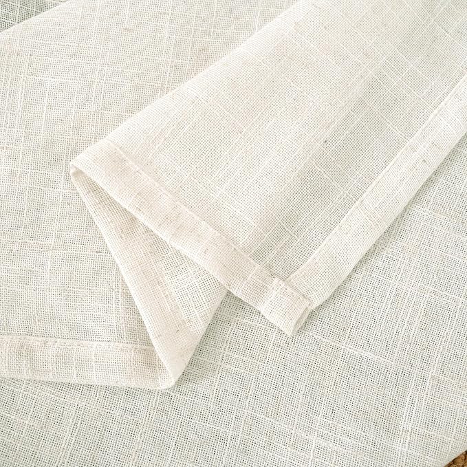LAMIT 102 inch Semi Sheer Linen Curtains - Image 9