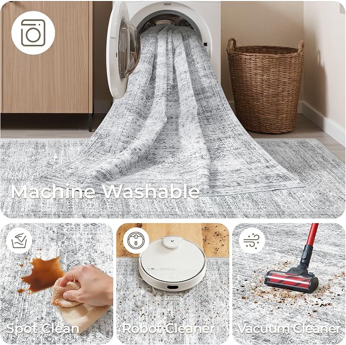 2x4 Washable Rug Runner for Bathroom, Soft Entryway Rug for Laundry Room - Image 8