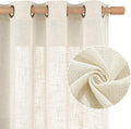 LAMIT Natural Linen 54 Inch Length Curtains by LAMIT
