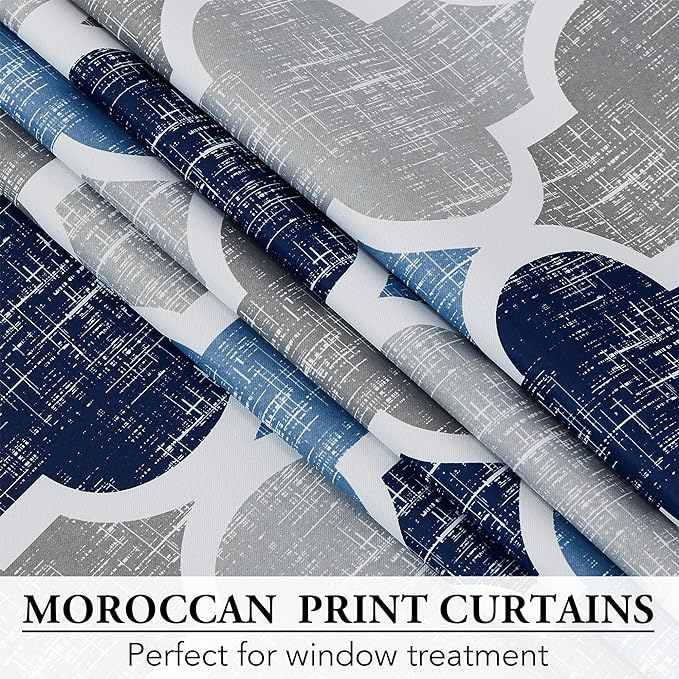 Beauoop 100% Blackout Curtains 108 Inches Long 2 Panels - Image 4