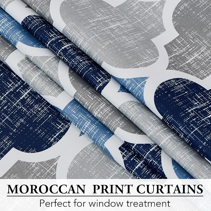 Beauoop 100% Blackout Curtains 96 Inches Long 2 Panels - Image 4