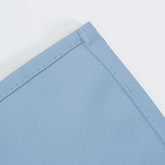 LEMOMO Sky Blue Thermal Blackout Curtains/38 x 84 Inch/Set of 2 Panels Room - Image 8