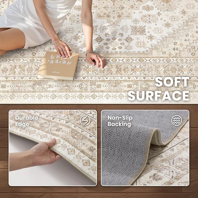 zesthome Washable Round Area Rugs - Image 5