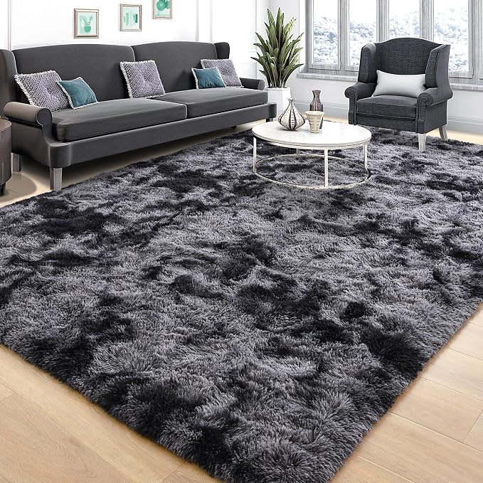 Tepook Soft Fluffy Rugs for Bedroom, 4x6 Area Rug for Living Room, Modern by Tepook