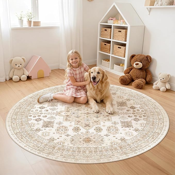 zesthome Washable Round Area Rugs - Image 8