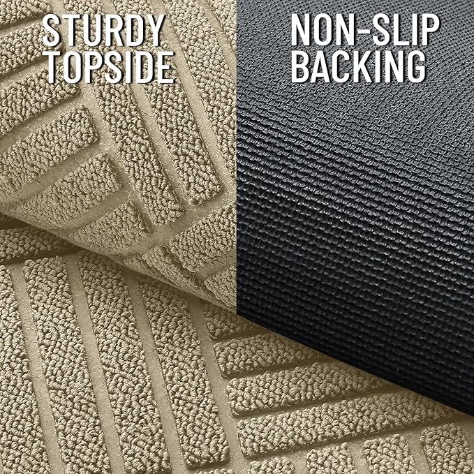 OLANLY Front Door Mat Outside Entrance 71x47, Heavy Duty Sturdy Natural Rubber - Image 3