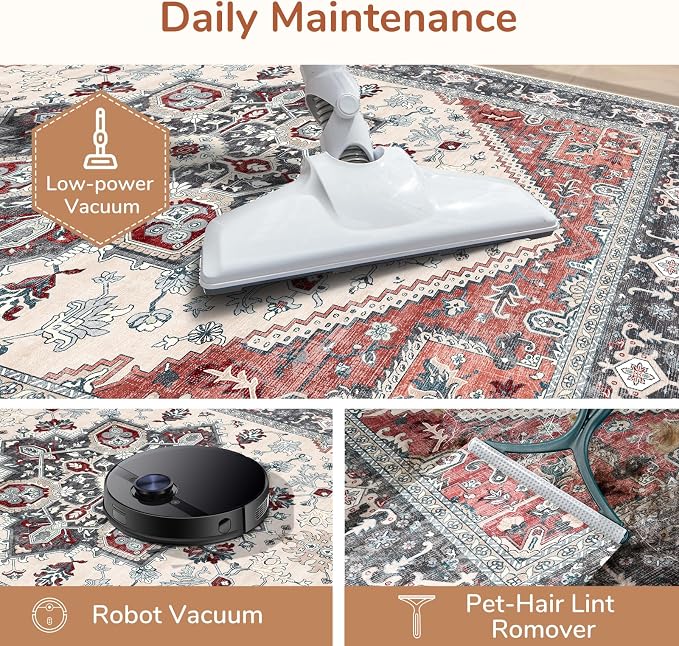 OPPODREAM Soft Area Rugs 9x12 Living Room, Washable Rugs 9x12 - Image 5