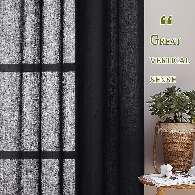 NICETOWN Semitransparent Sheer Curtains - Image 5