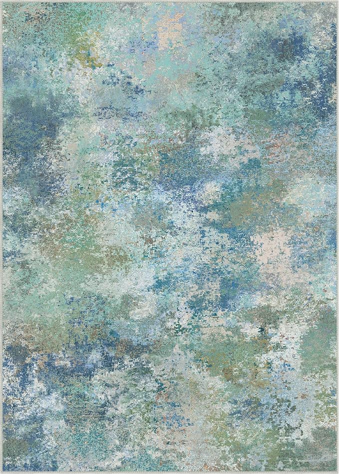 Area Rugs 5x7 for Living Room Bedroom, Modern Abstract Machine Washable Rug - Image 9