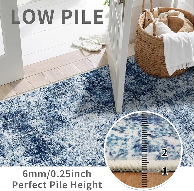3x10 Washable Runner Rug for Hallway: Non Slip Runners Rugs Easy-to-Clean - Image 3
