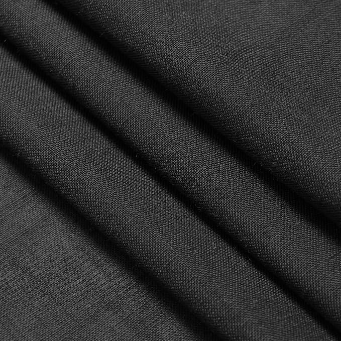 Black Linen Curtains 90 inches Long - Image 8