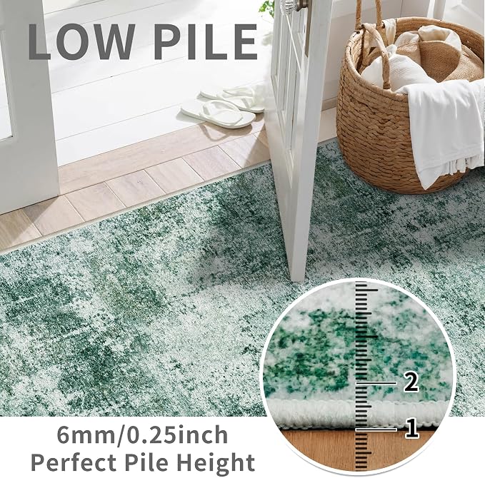 2x5 Washable Runner Rug for Hallway: Non Slip Entryway Runners Rugs - Image 4