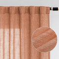 MYSKY HOME 90 Inch Burnt Orange Curtains by MYSKYHOME
