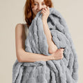 Bedsure GentleSoft Silver Grey Throw Blanket by BEDSURE