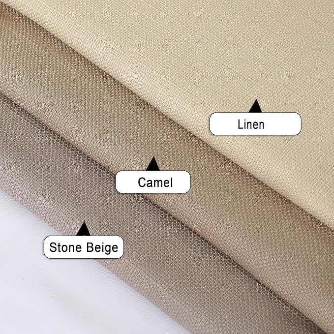 Chyhomenyc Valance for Windows, Light Filtering Faux Linen Solid Short Curtain - Image 9