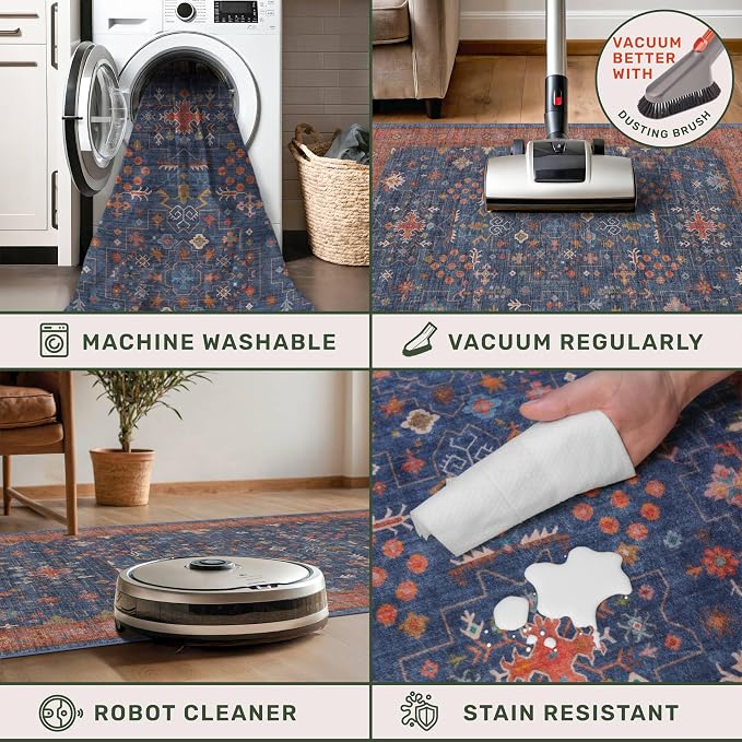 Washable 12 ft Long Runner for Hallway - Image 4