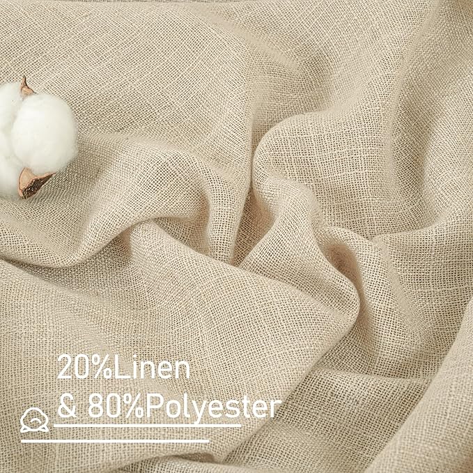 LAMIT Semi Sheer Linen Curtains - Image 3