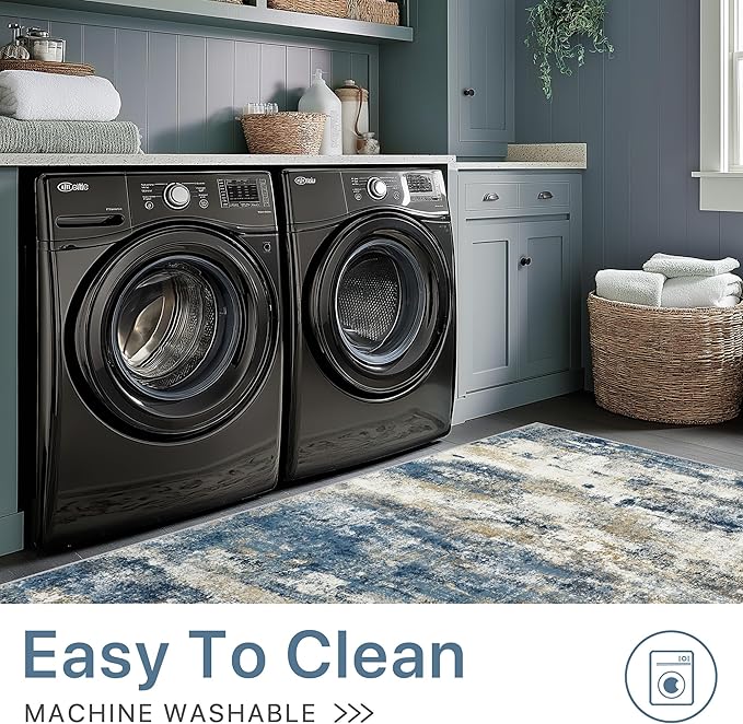 2x3 Rugs for Entryway Entrance Kitchen Bathroom, Machine Washable Modern - Image 5