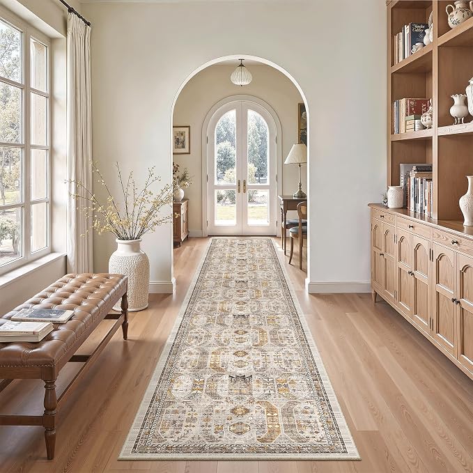 Madane Hallway Runner Rug 2x12, Extra Long Washable Runner Rugs by Madane