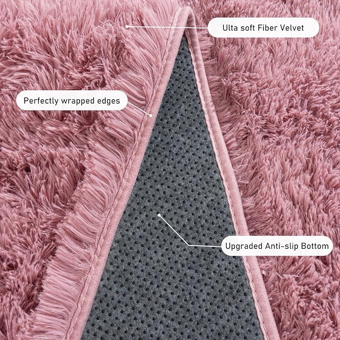 Rugs for Living Room 8x10, Soft Shaggy Modern Shag Area Rug for Bedroom - Image 5
