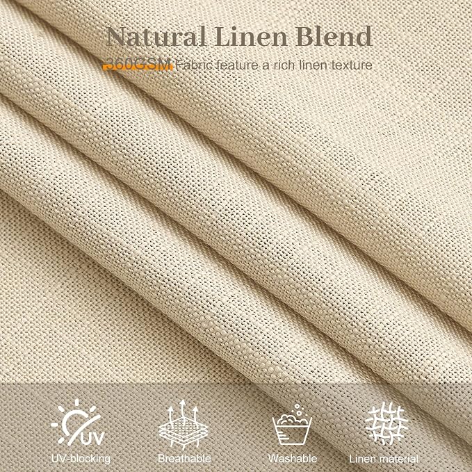 IVAPUPU 70 Inch Extra Width Pinch Pleated Curtains - Image 7