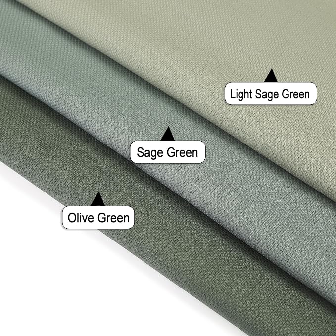Chyhomenyc Olive Green Valance for Windows, Light Filtering Faux Linen Textured - Image 7