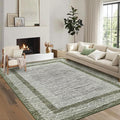 GarveeHome Modern Geometric Area Rug 4x6 Distressed Bordered Washable Non Slip by GarveeHome
