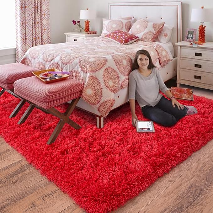 Rugs for Bedroom 4x6, Soft Shaggy Modern Shag Area Rug for Living Room - Image 6