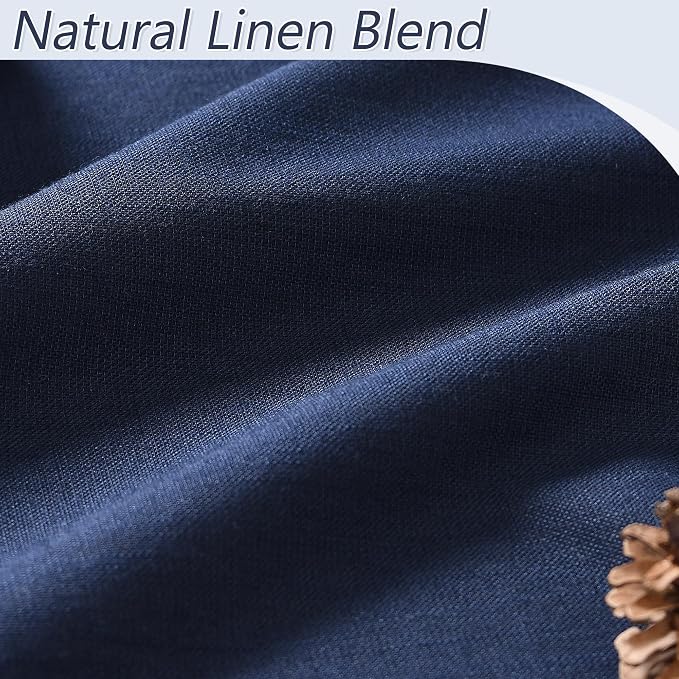 Guken Navy Blue 100% Blackout Curtains 108 Inch Length 2 Panels Set - Image 3