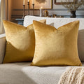 GIGIZAZA Golden Throw Pillow Covers 20x20 Decorative Velvet Cushion Covers Pack by GIGIZAZAFocusingonhomedecoration