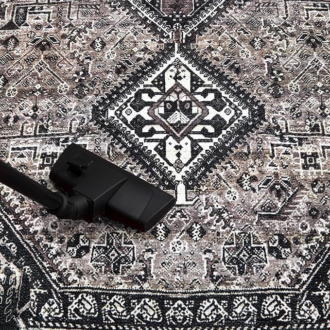 Keen Home Design 3x5 Rug - Machine Washable Entry Rug with Non-Slip Backing, Ideal for Enteryway, Kitchen, Bathroom, Laundry Room - Vintage, Easy Clean, Durable, Low Pile Rug - (3' x 5')