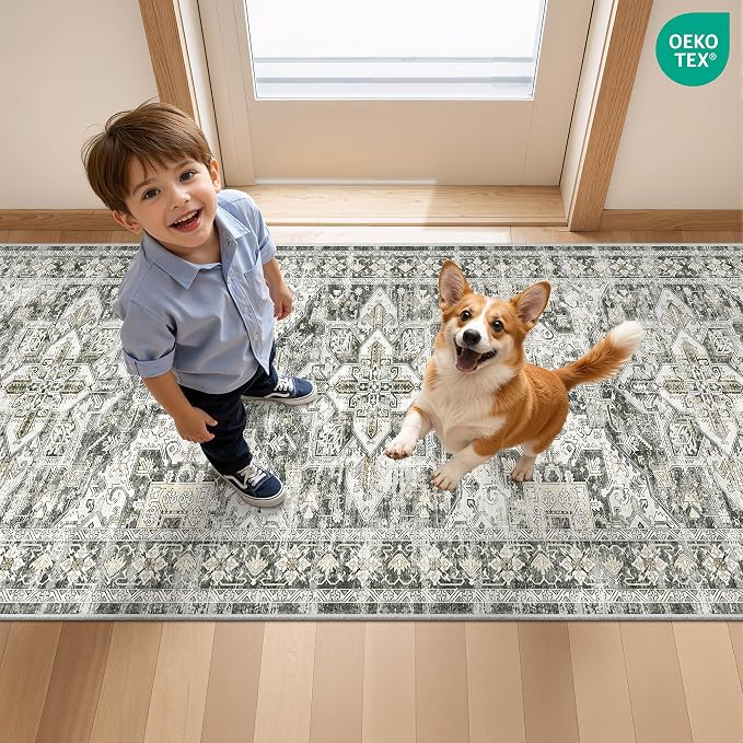 Runner Rug 2x10, Ultra-Thin Kitchen Rugs Non Slip Washable Rugs - Image 9