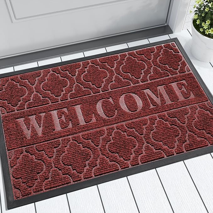 Yimobra Christmas Door Mat Outdoor Indoor 29.5x17, All-Weather Waterproof Front by Yimobra