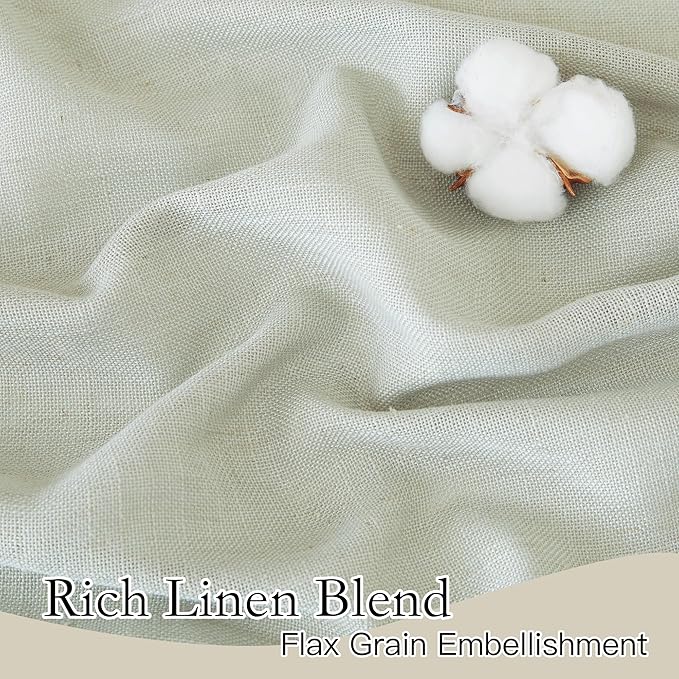 RYB HOME Extra Long Linen Curtains - Image 2