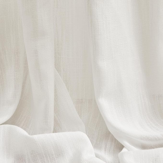 MYSKY HOME Extra Long Curtains for Living Room, Soft Cotton Fabric Boho Window - Image 8