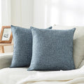 HPUK Linen Throw Pillow Covers Pack of 2, 18x18 Inch Accent Cushion Covers by HPUK