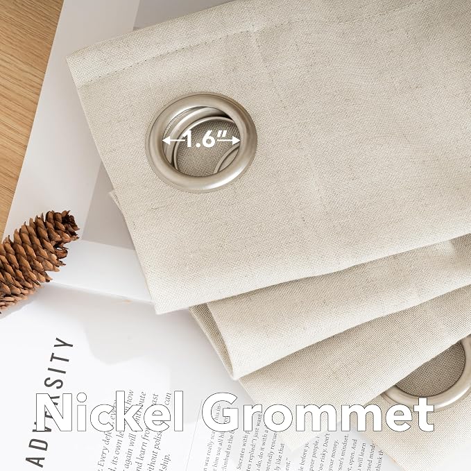 H.VERSAILTEX Elegant Natural Linen Blended Energy Efficient Light Filtering - Image 5