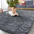 OLANLY 4x7 Area Rugs for Living Room Bedroom, Machine Washable Soft Fluffy by OLANLY