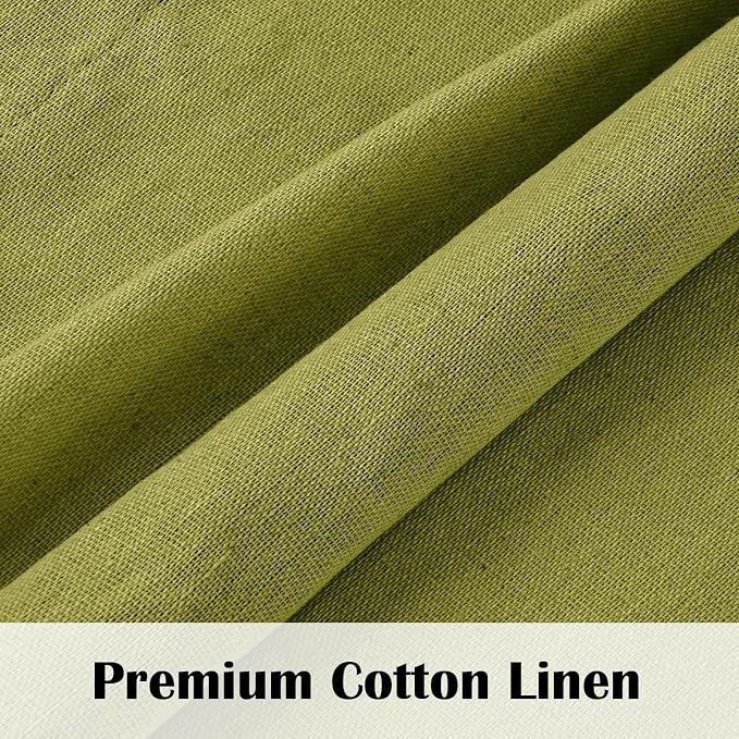FRAMICS Farmhouse Cotton Linen Curtains - Image 4