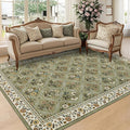 GarveeHome 8x10 Washable Large Living Room Rug Water Resistant Distressed by GarveeHome