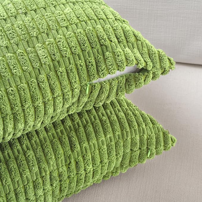 Fancy Homi 4 Packs Boho Lime Green Decorative Throw Pillow Covers 24x24 Inch - Image 3