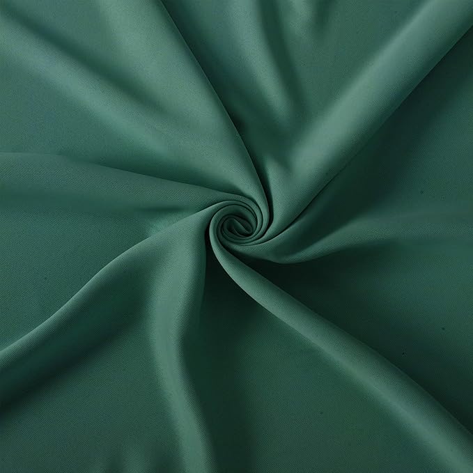 LEMOMO Dark Green Bedroom Blackout Curtains/52 x 54 Inch Long/Set of 2 Curtain - Image 5