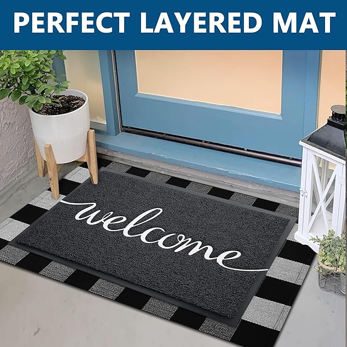 EARTHALL Funny Welcome Mats Outdoor, Front Door Mat - Image 3
